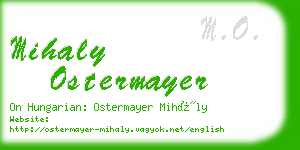 mihaly ostermayer business card